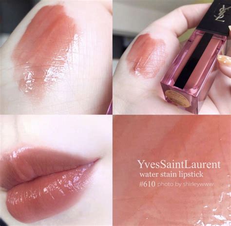 ysl water stain 610 swatch|ysl lip stain 440.